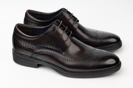 Pantofi bărbați piele naturală ELDEMAS 131-21 Maro