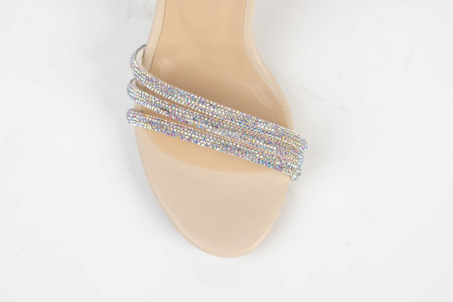 Women's eco-leather sandals KARIN 6700 cream