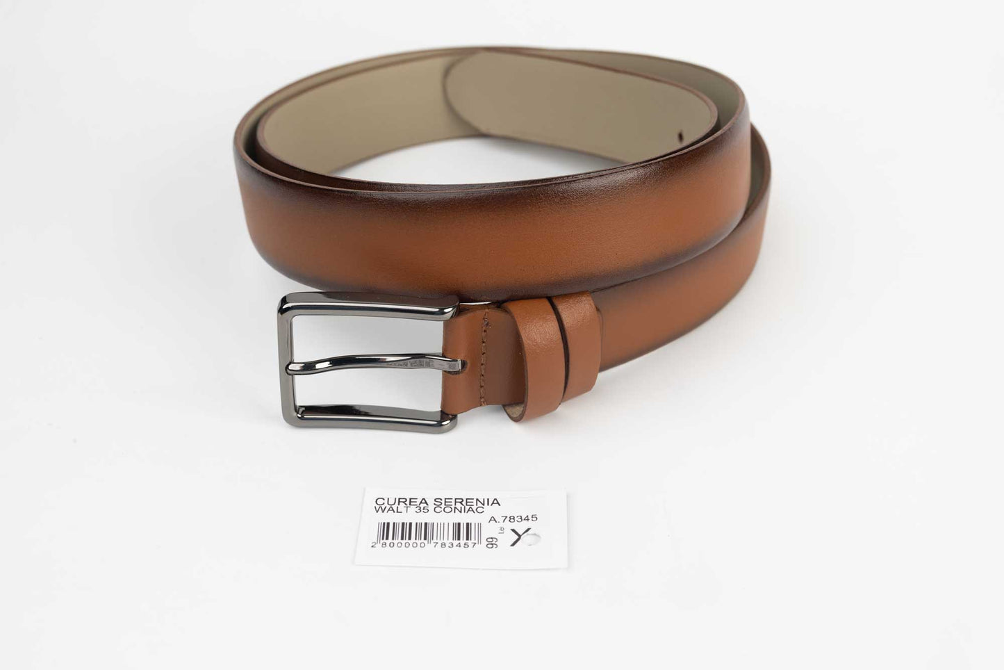 Men's belt SERENIA WALT 35 Cognac