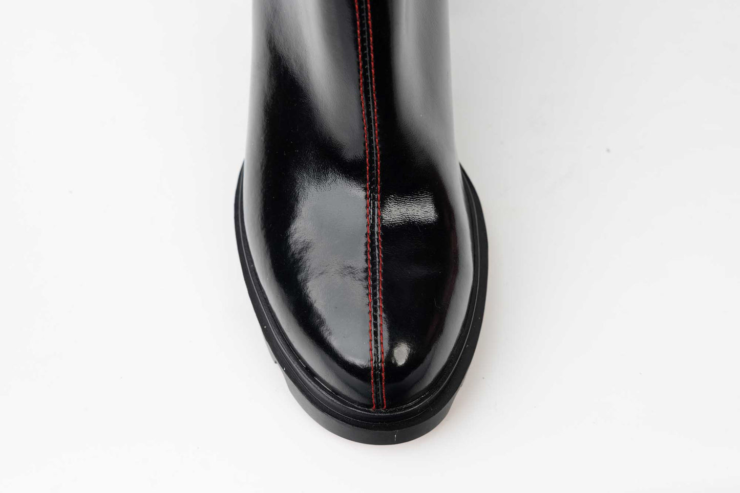 Women's boots in glossy natural leather JOSE SIMON 9735 NR lacquer