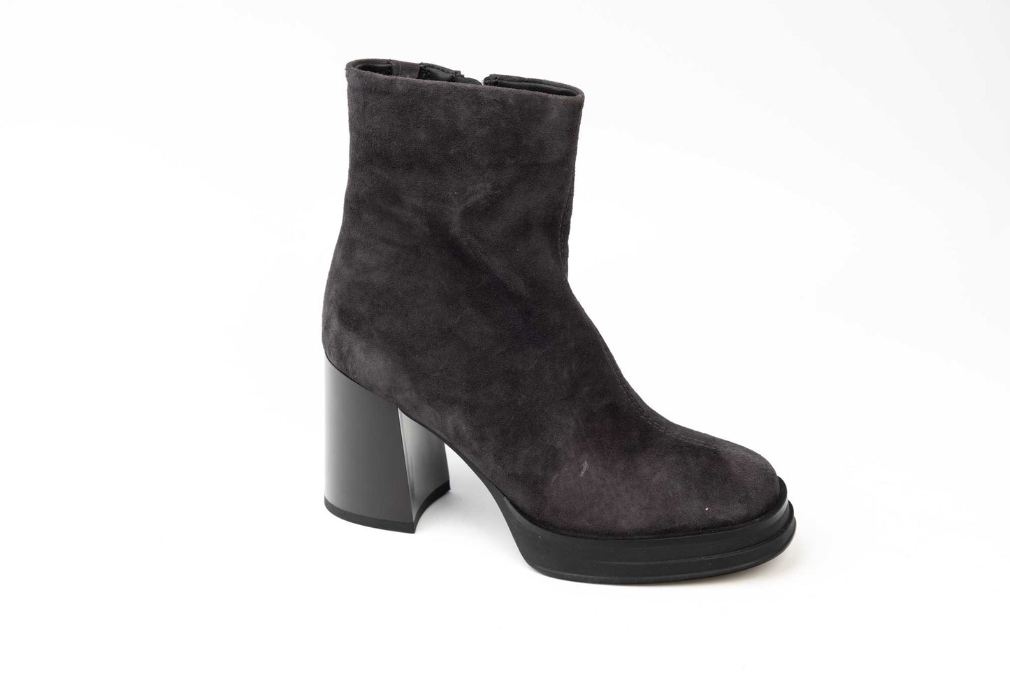 Women's casual natural leather boots JOSE SIMON 5182 Gray vel