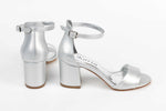 Sandale dama casual piele ecologica  KARIN 70 argintiu box