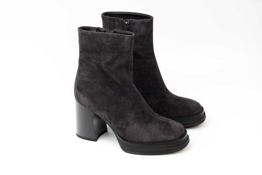 Ghete dama casual piele naturala JOSE SIMON 5182 Grey vel