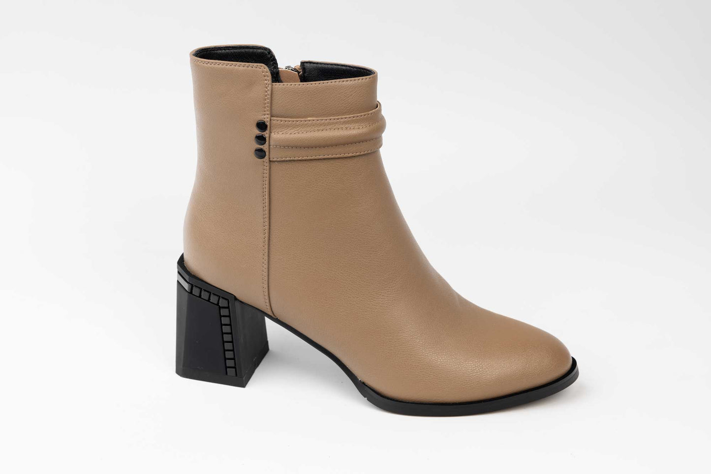Ghete dama elegante piele naturala JOSE SIMON 822 Khaki