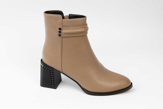 Ghete dama elegante piele naturala JOSE SIMON 822 Khaki