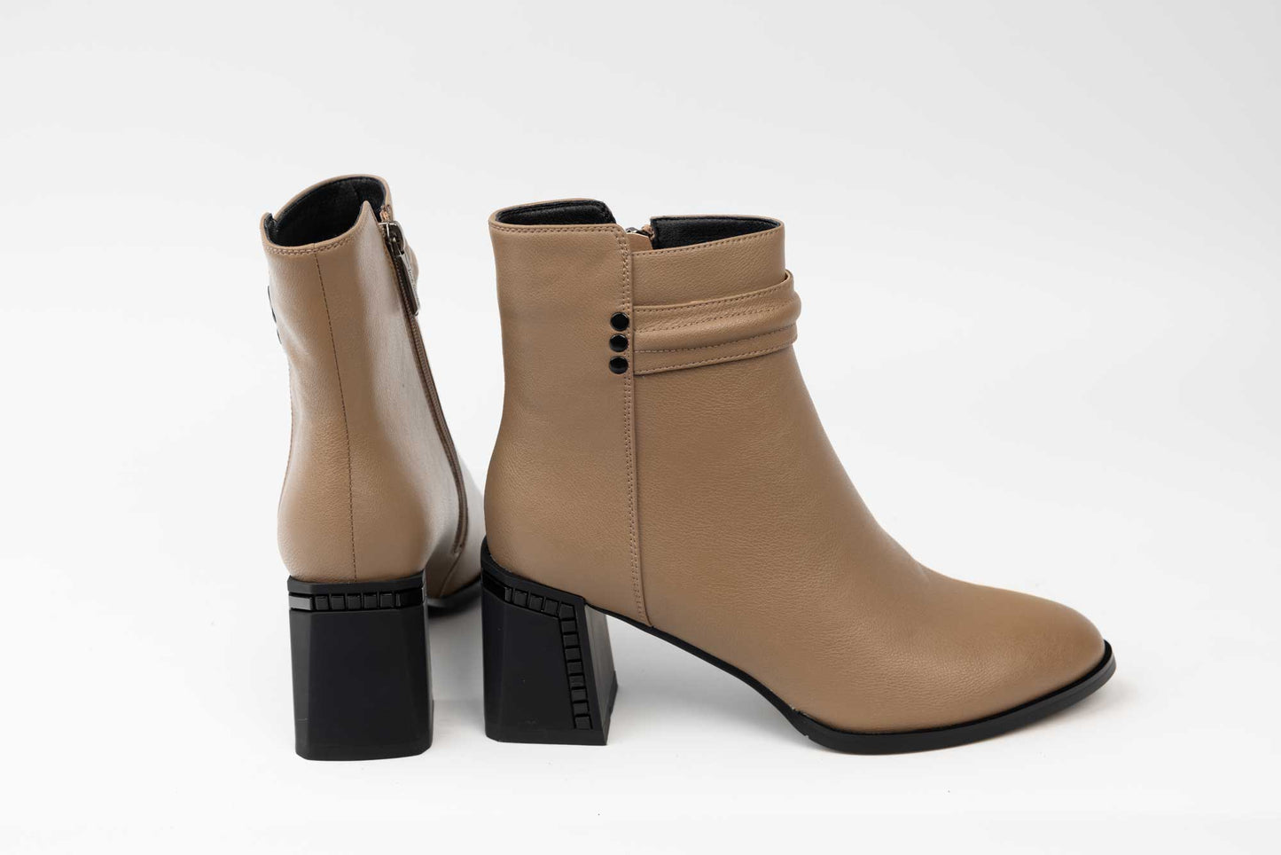 Ghete dama elegante piele naturala JOSE SIMON 822 Khaki
