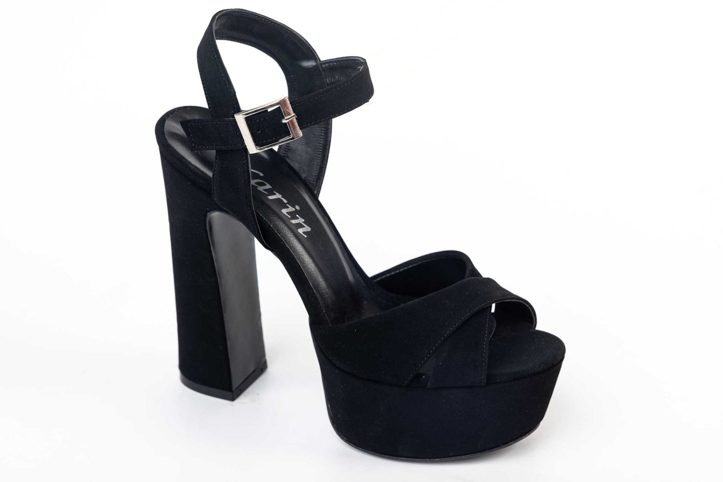 Women's eco-leather sandals KARIN 7171 N velour