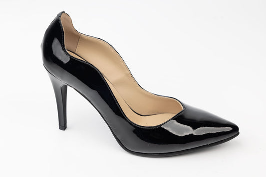 Pantofi dama piele naturală lăcuită FICOSAN P005 N lac