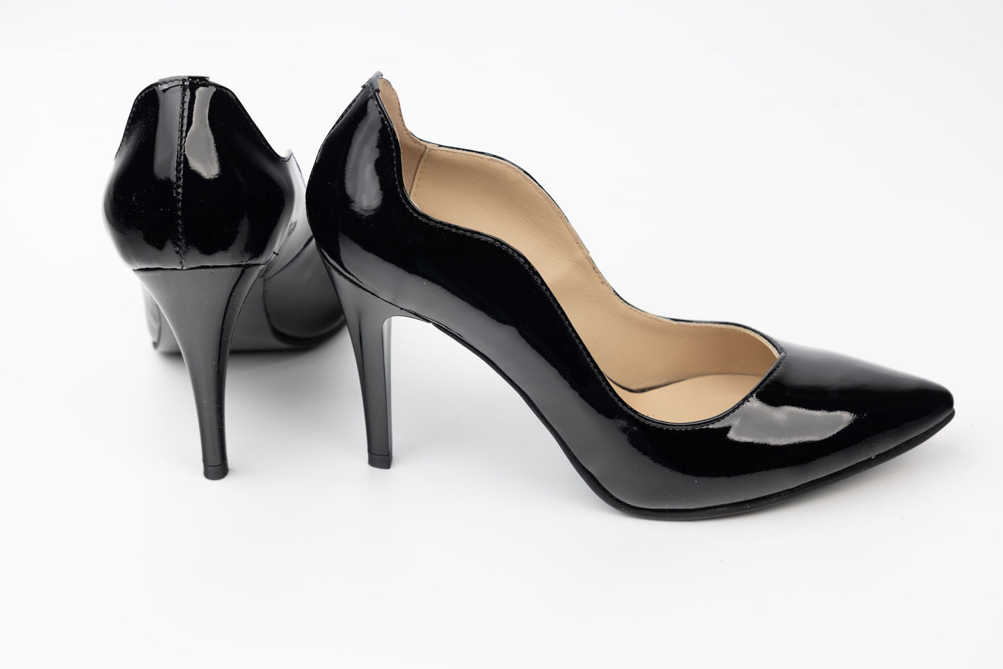 Pantofi dama piele naturală lăcuită FICOSAN P005 N lac