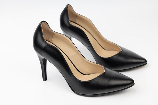 Pantofi dama piele naturală FICOSAN P005 Negru