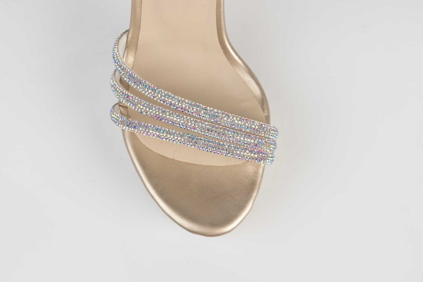 Women's eco-leather sandals KARIN 7234 light gold