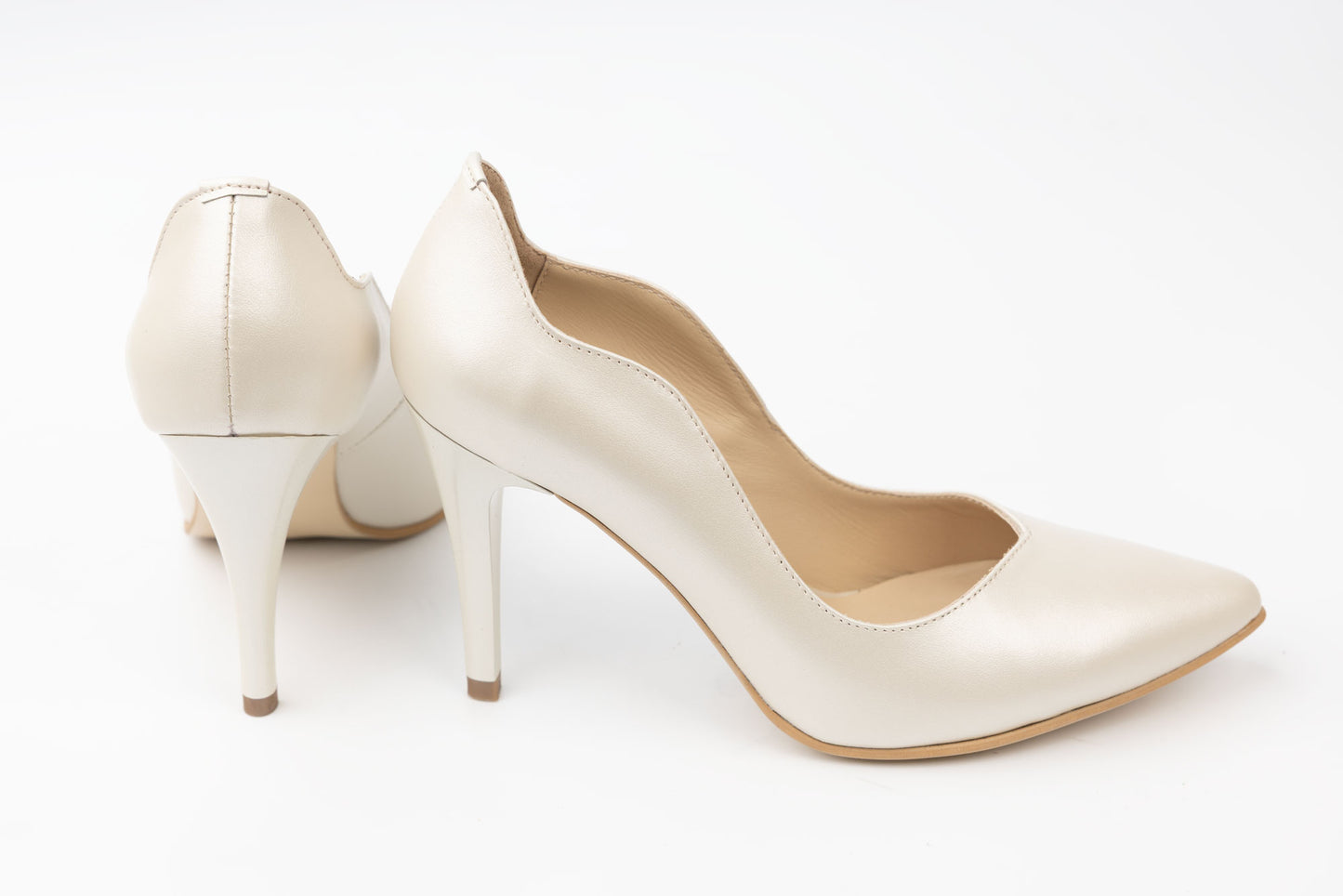 Women's genuine leather shoes FICOSAN P005 Beige