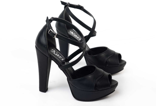 Sandale dama din piele eco KARIN 98 N box