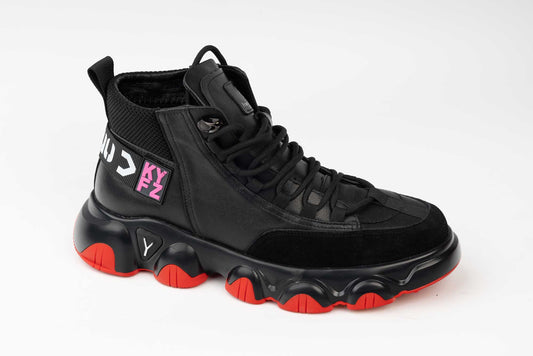 Ghete barbati casual piele naturala FRANCO GERARDO 1006 N R