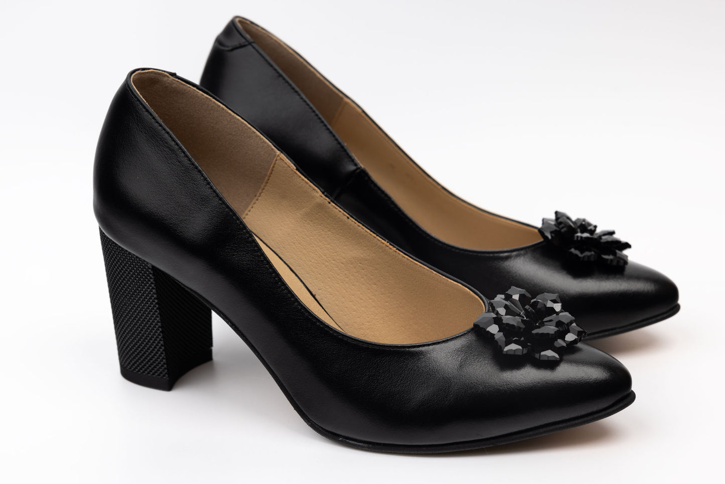 Pantofi dama eleganti piele naturala ANTONIO 21216 negru box