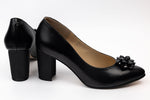 Pantofi dama eleganti piele naturala ANTONIO 21216 negru box