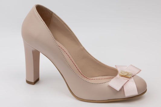 Pantofi dama piele naturală lac GIULIO 0562 roz nude