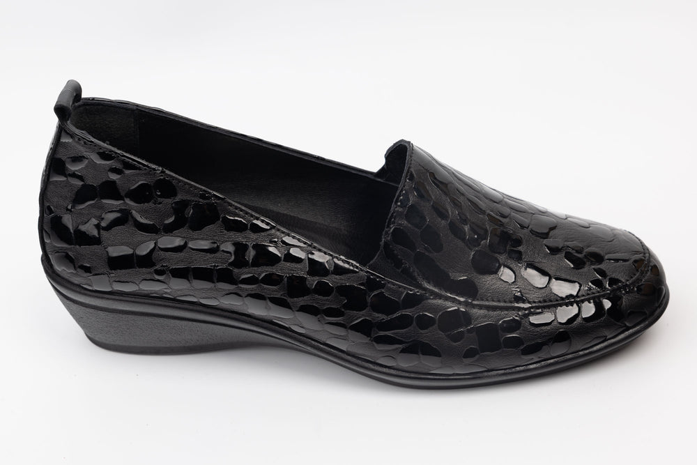 Pantofi dama piele naturală JOHAN 1001 N croco