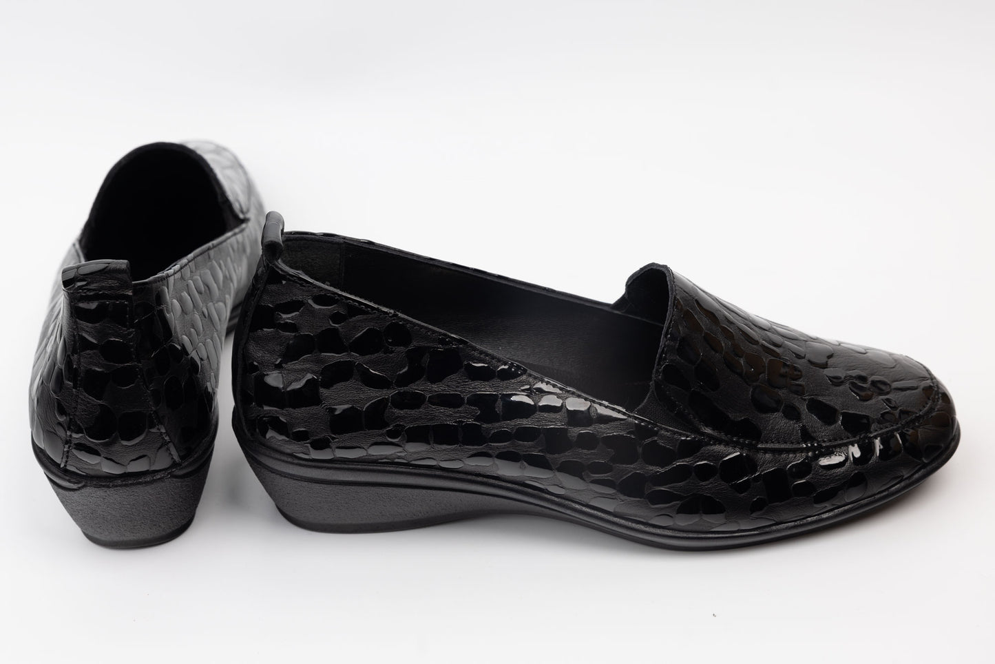 Pantofi dama piele naturală JOHAN 1001 N croco