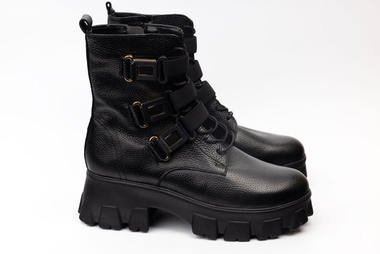 Ghete dama piele naturala PERLA 1304-2 N box AU