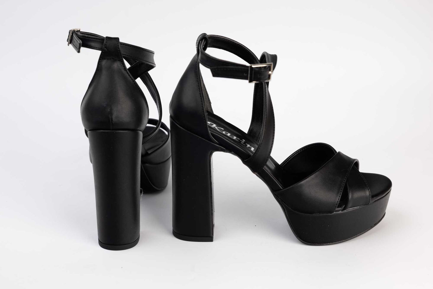 Elegant women's sandals made of eco-leather KARIN 7230-XN box