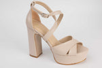 Sandale dama elegante piele ecologica KARIN 7230-X Crem box