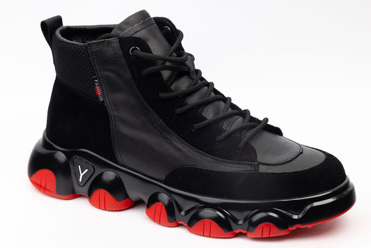 Ghete barbati casual piele naturala FRANCO GERARDO 1006 NR vel