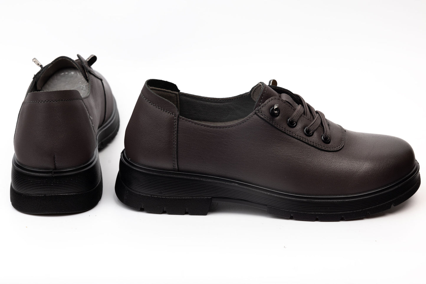 Women's genuine leather shoes FORMAZIONE 712 Grey