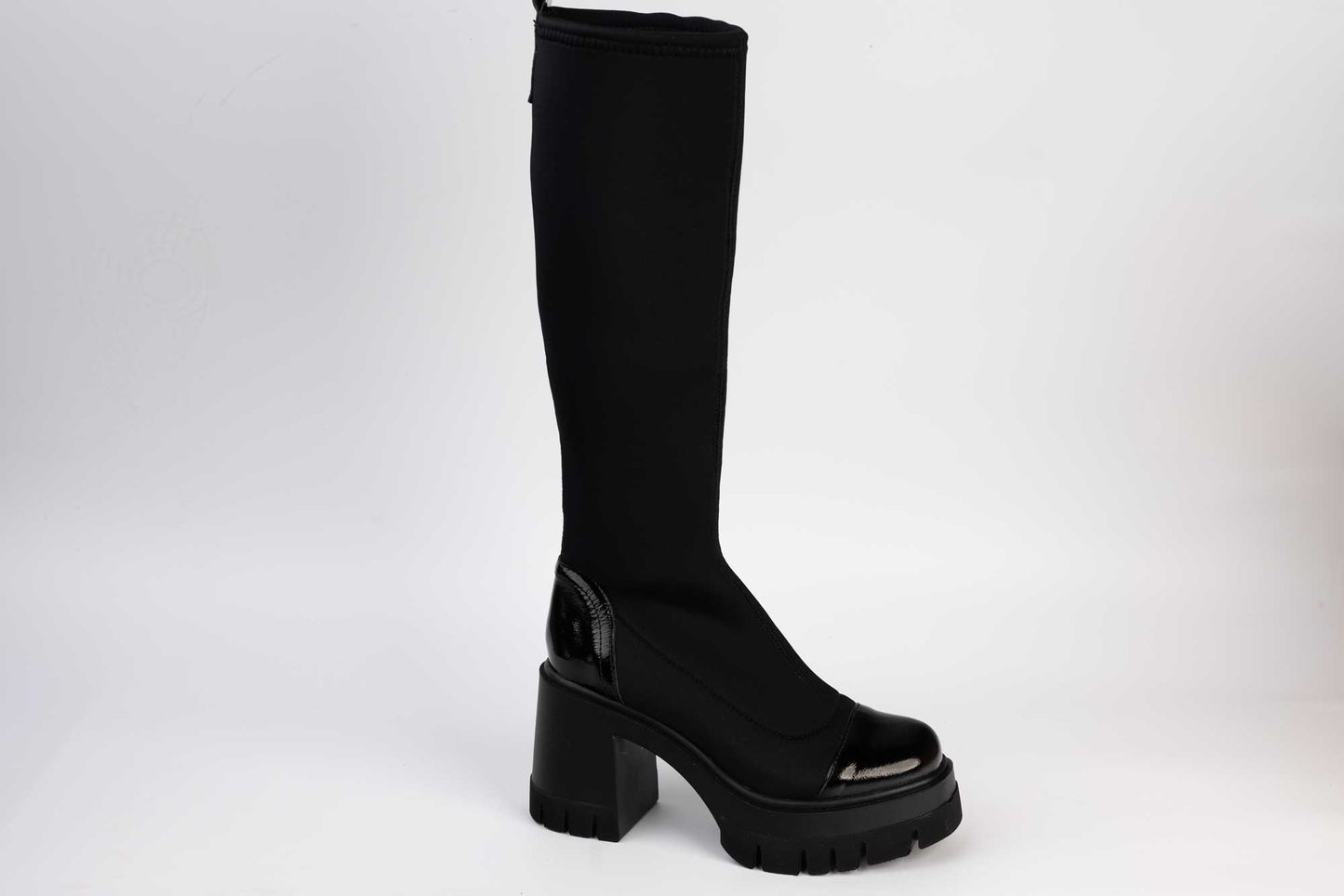 Women's stretch boots PERLA 35571 N stretch lacquer