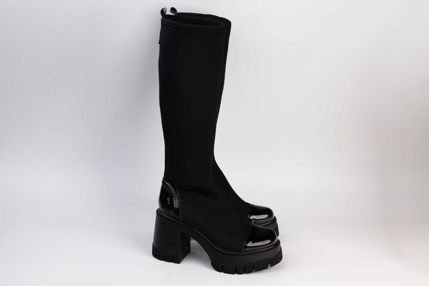 Women's stretch boots PERLA 35571 N stretch lacquer