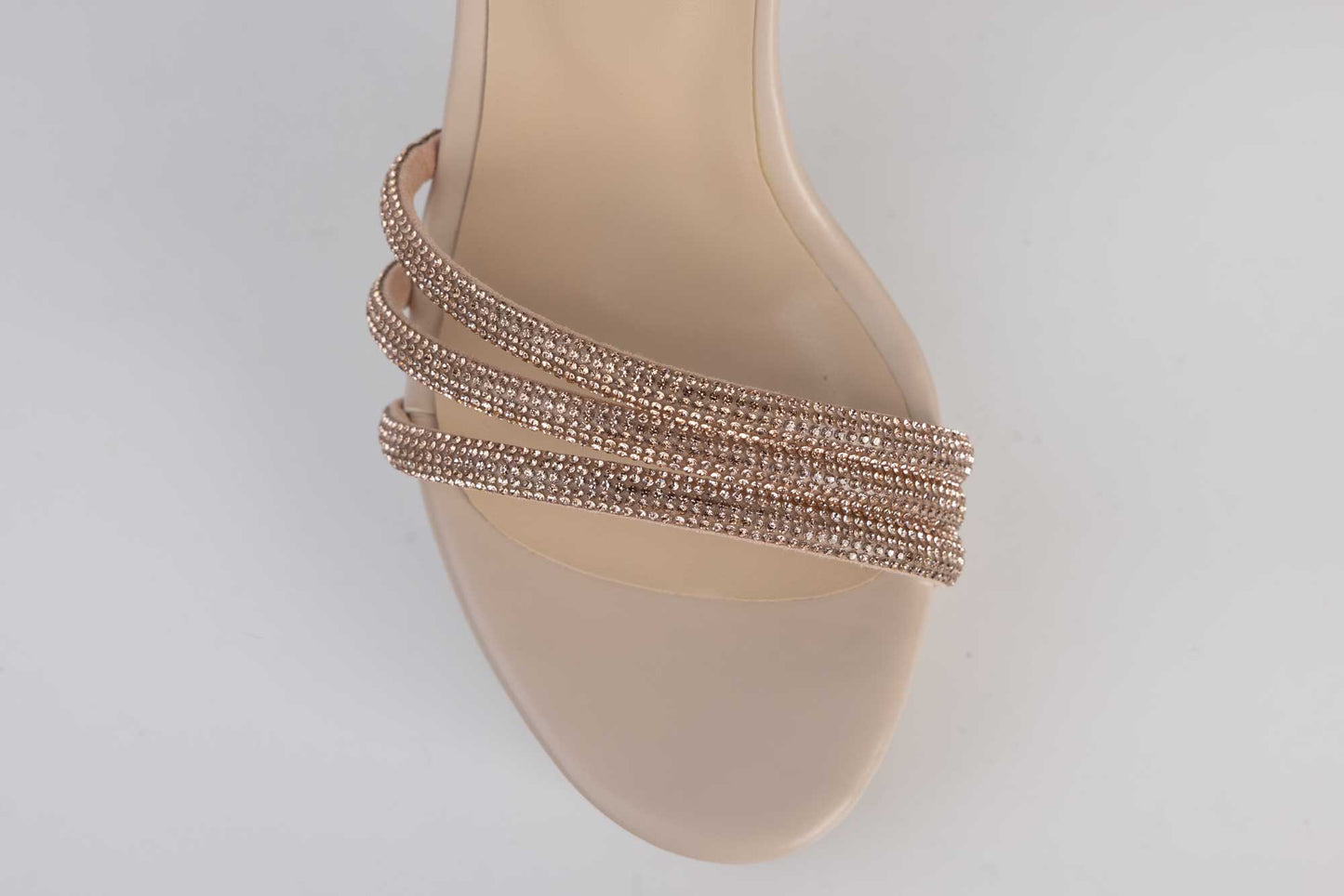 Elegant women's sandals made of eco-leather KARIN 7234 Cream AU