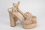 Sandale dama elegante piele ecologica KARIN 7234 Auriu AU