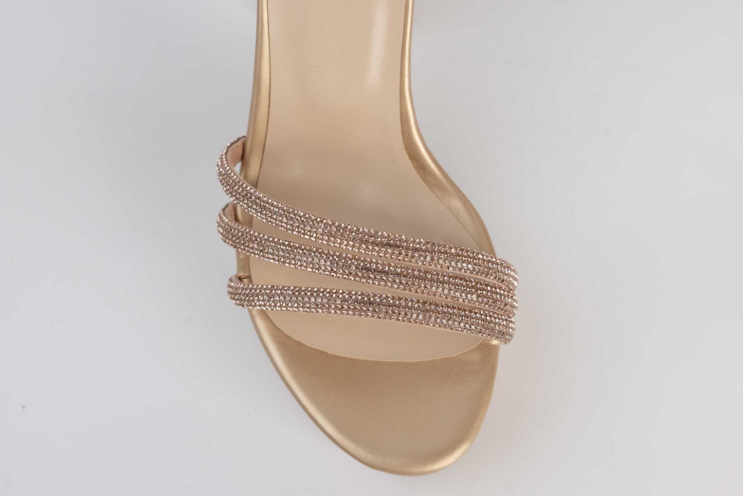 Elegant women's sandals made of eco-leather KARIN 7234 Gold AU