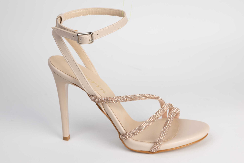 Sandale dama din piele eco KARIN 1998 Crem AU