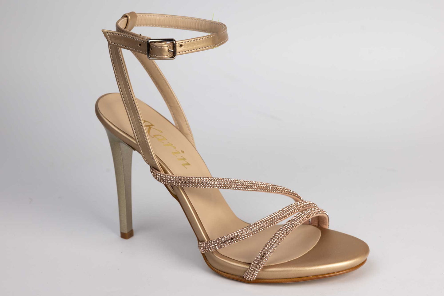 Women's eco-leather sandals KARIN 1998 Gold