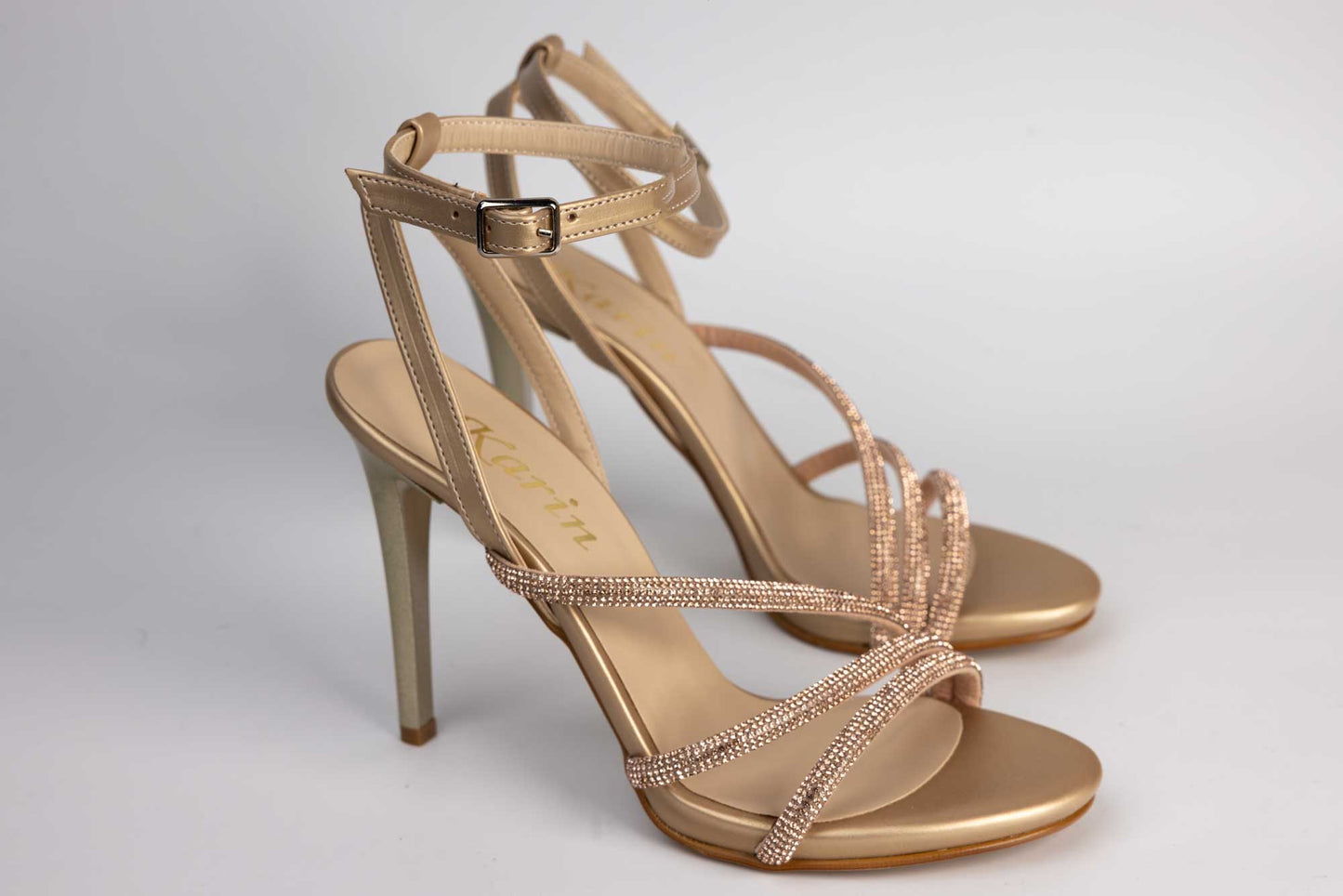 Women's eco-leather sandals KARIN 1998 Gold