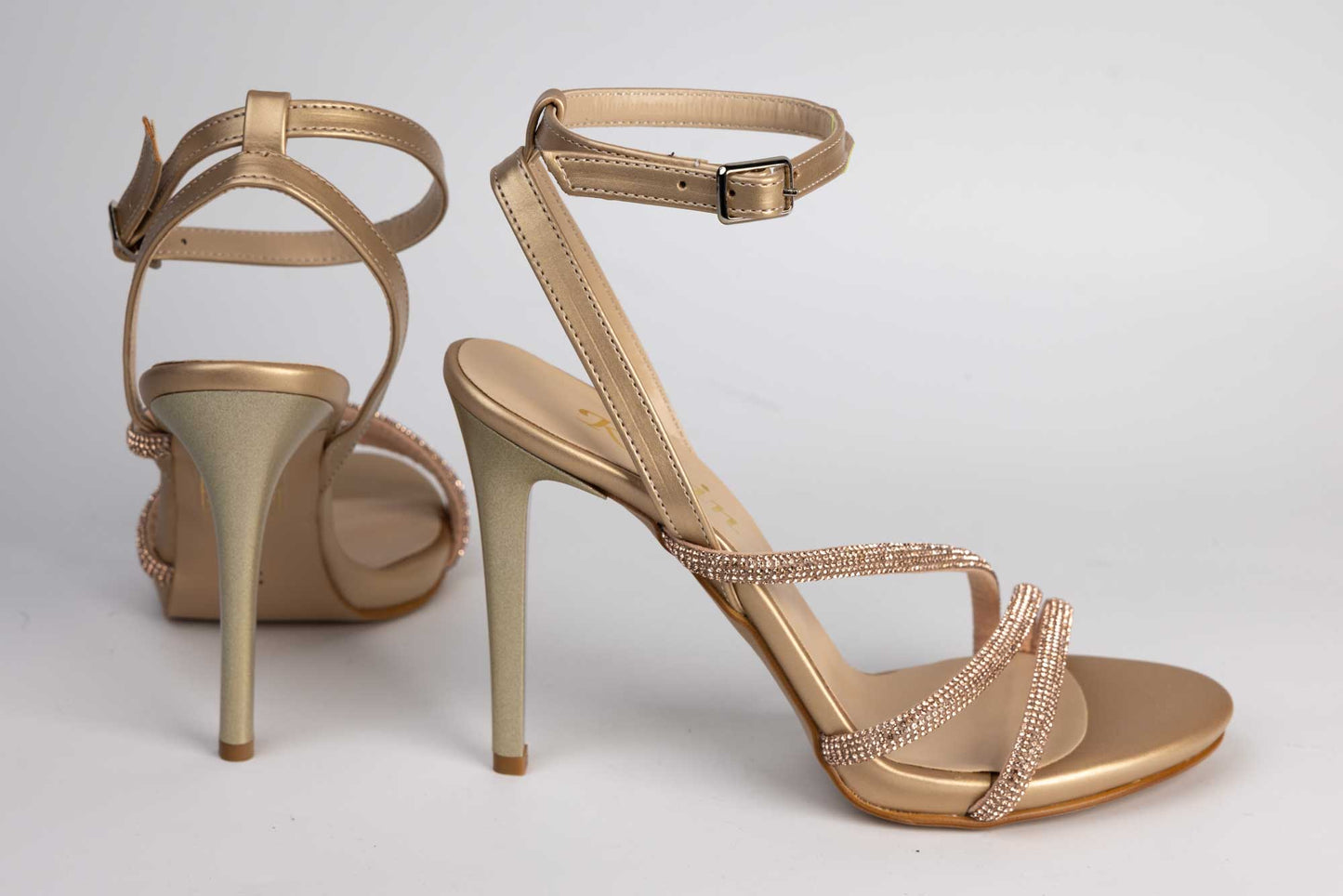 Women's eco-leather sandals KARIN 1998 Gold