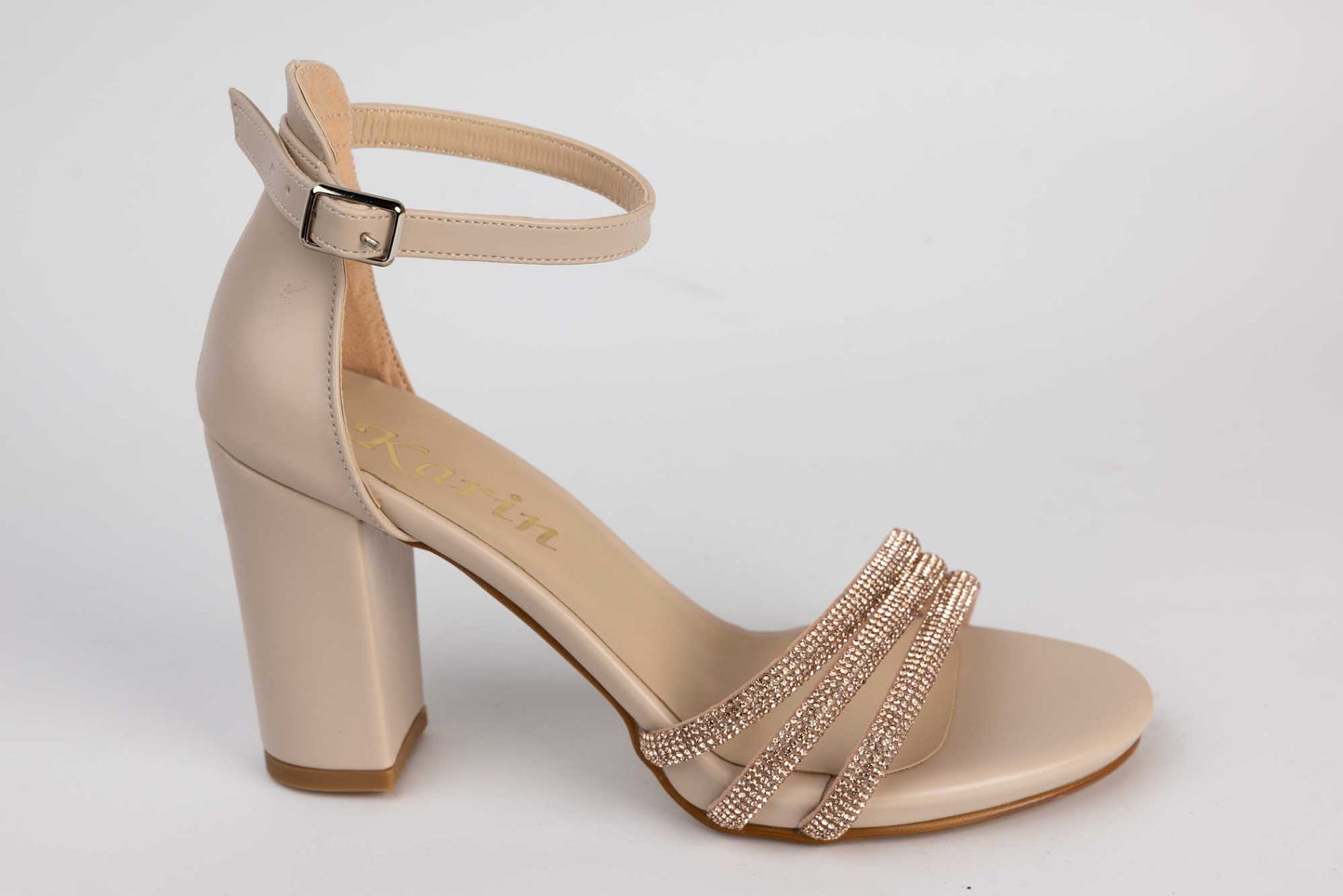 Women's eco-leather sandals KARIN 6590-21 Cream AU