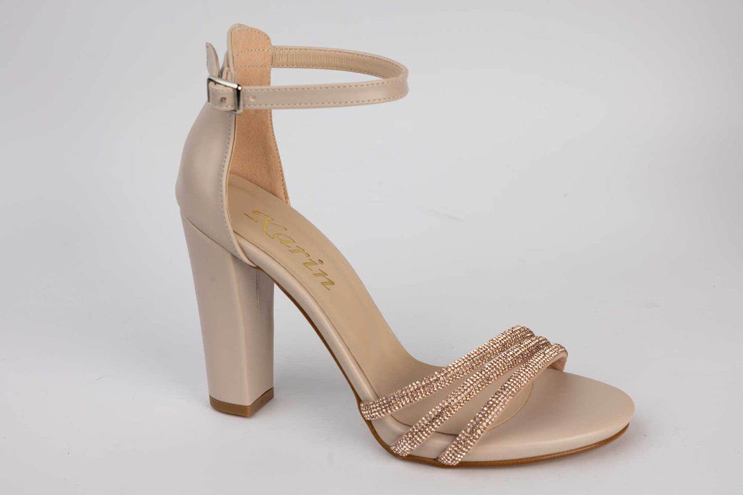 Women's sandals made of eco-leather KARIN 6700-1 Gold AU
