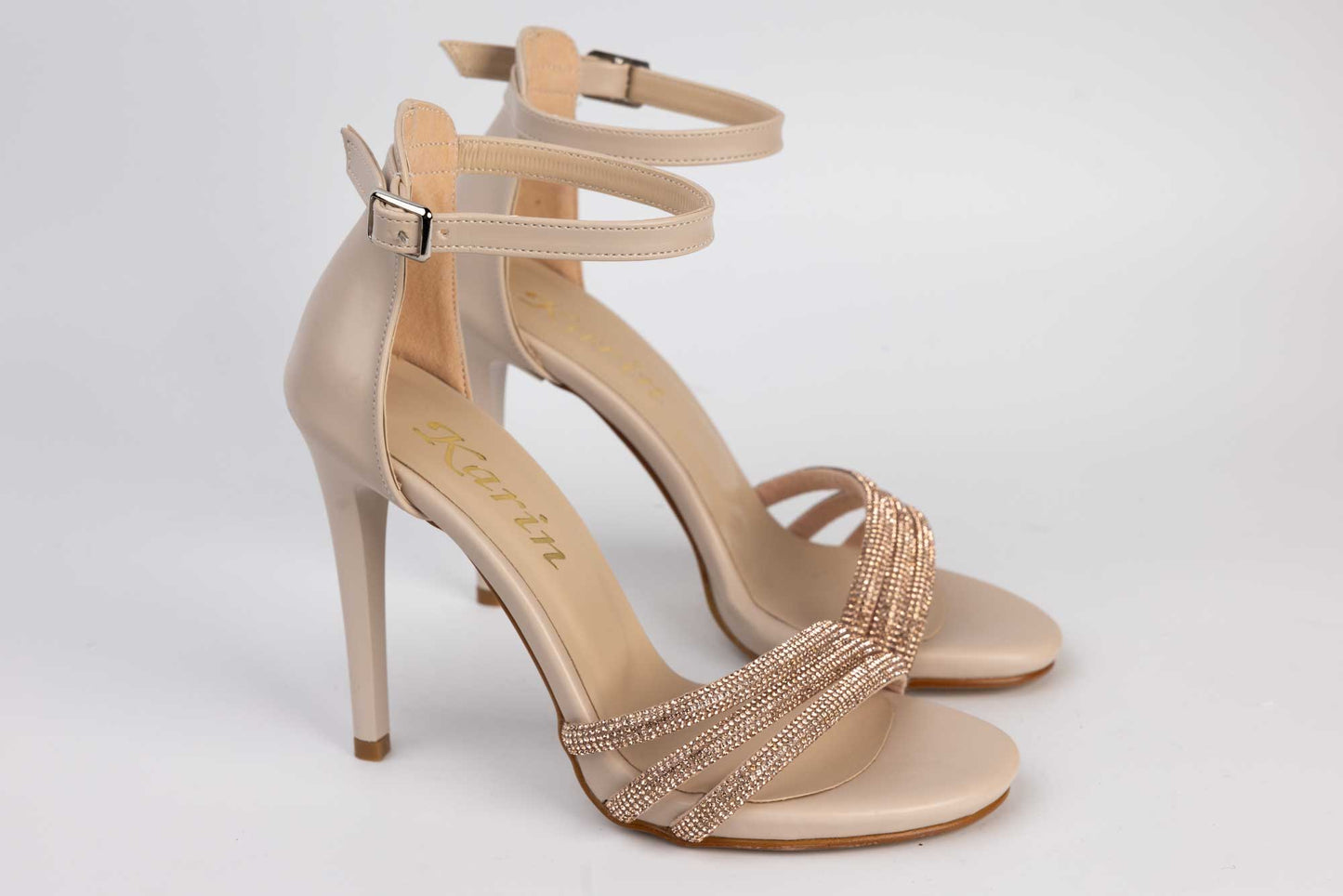 Women's eco-leather sandals KARIN 6700 Cream au