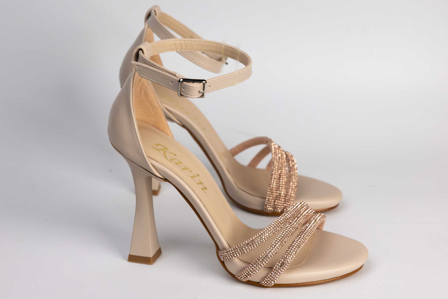 Women's eco-leather sandals KARIN 603 Cream au