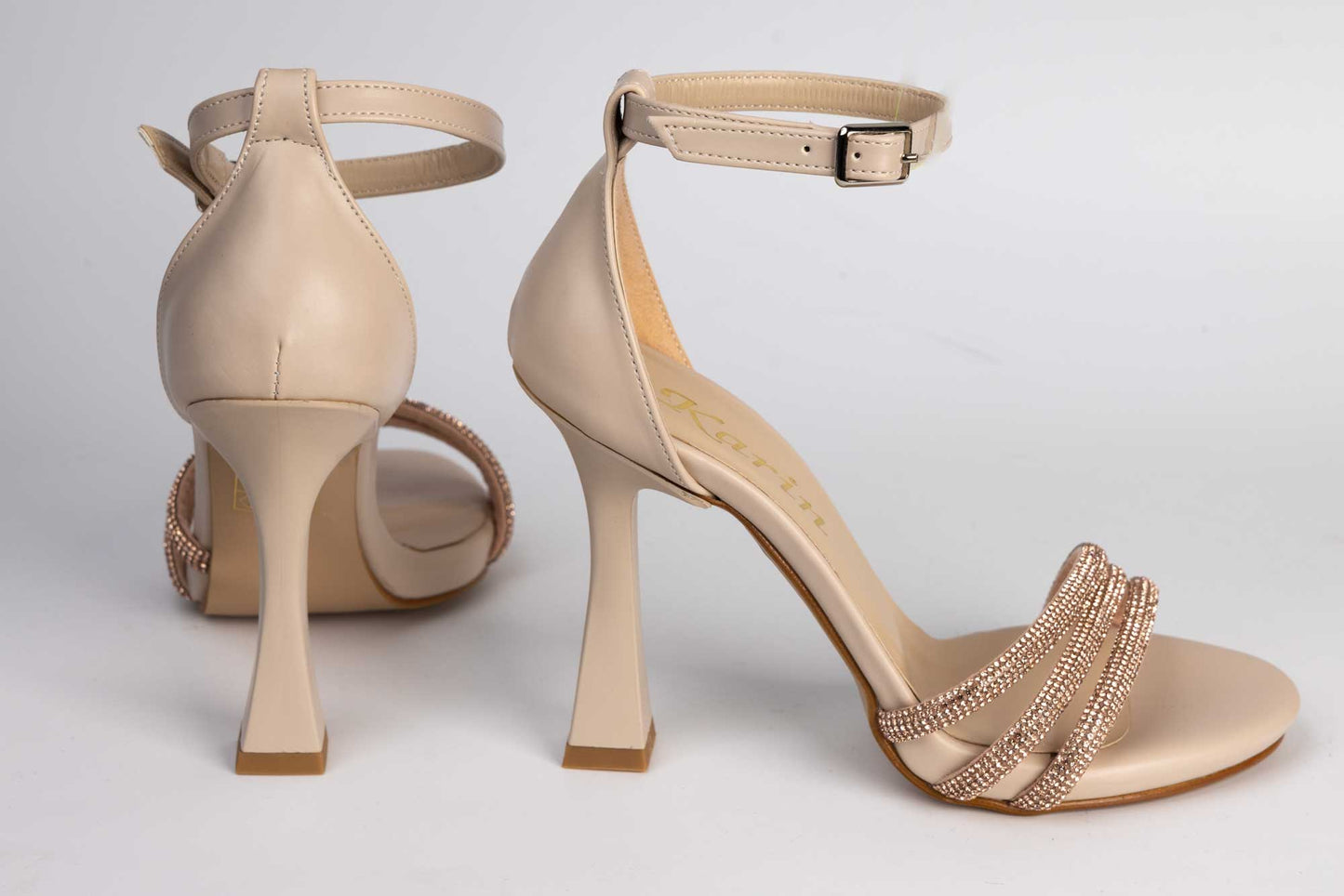 Women's eco-leather sandals KARIN 603 Cream au