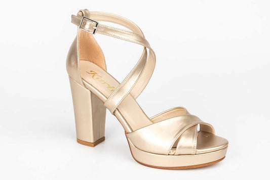 Sandale dama elegante piele ecologica KARIN  6292 auriu