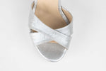 Sandale dama piele eco KARIN 7232 argintiu nova