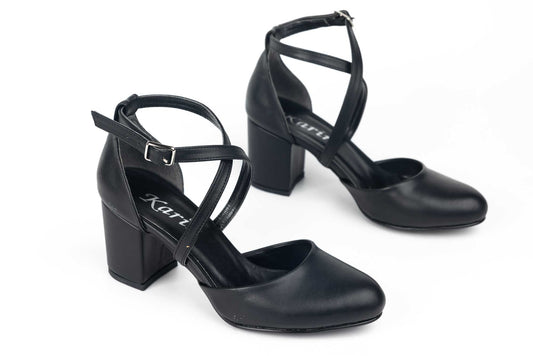 Pantofi dama decupati piele eco  KARIN 81 N box