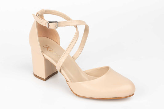 Pantofi dama decupati piele eco  KARIN 81 ten box