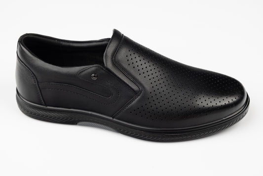 Pantofi barbati piele naturala JOHAN 405-18 N perf