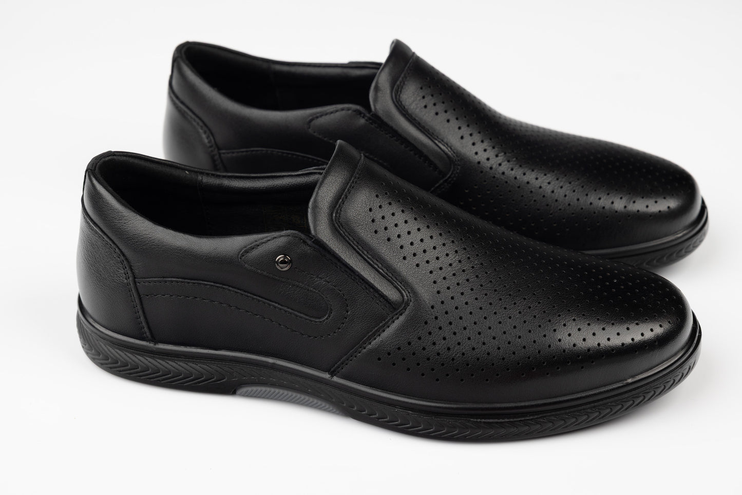 Men's shoes genuine leather JOHAN 405-18 N perf