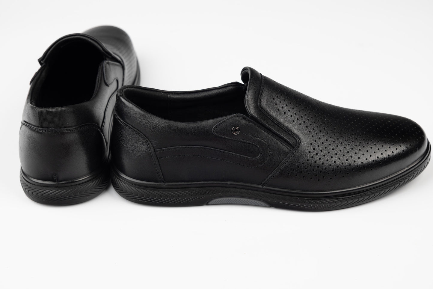 Men's shoes genuine leather JOHAN 405-18 N perf