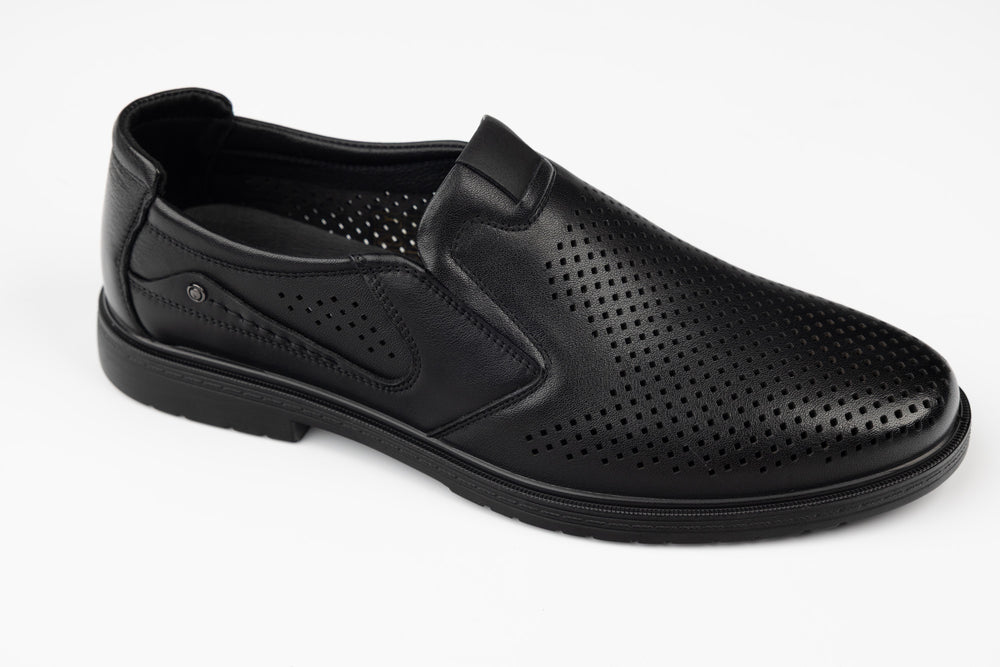 Pantofi barbati piele naturala JOHAN 405-19 N perf